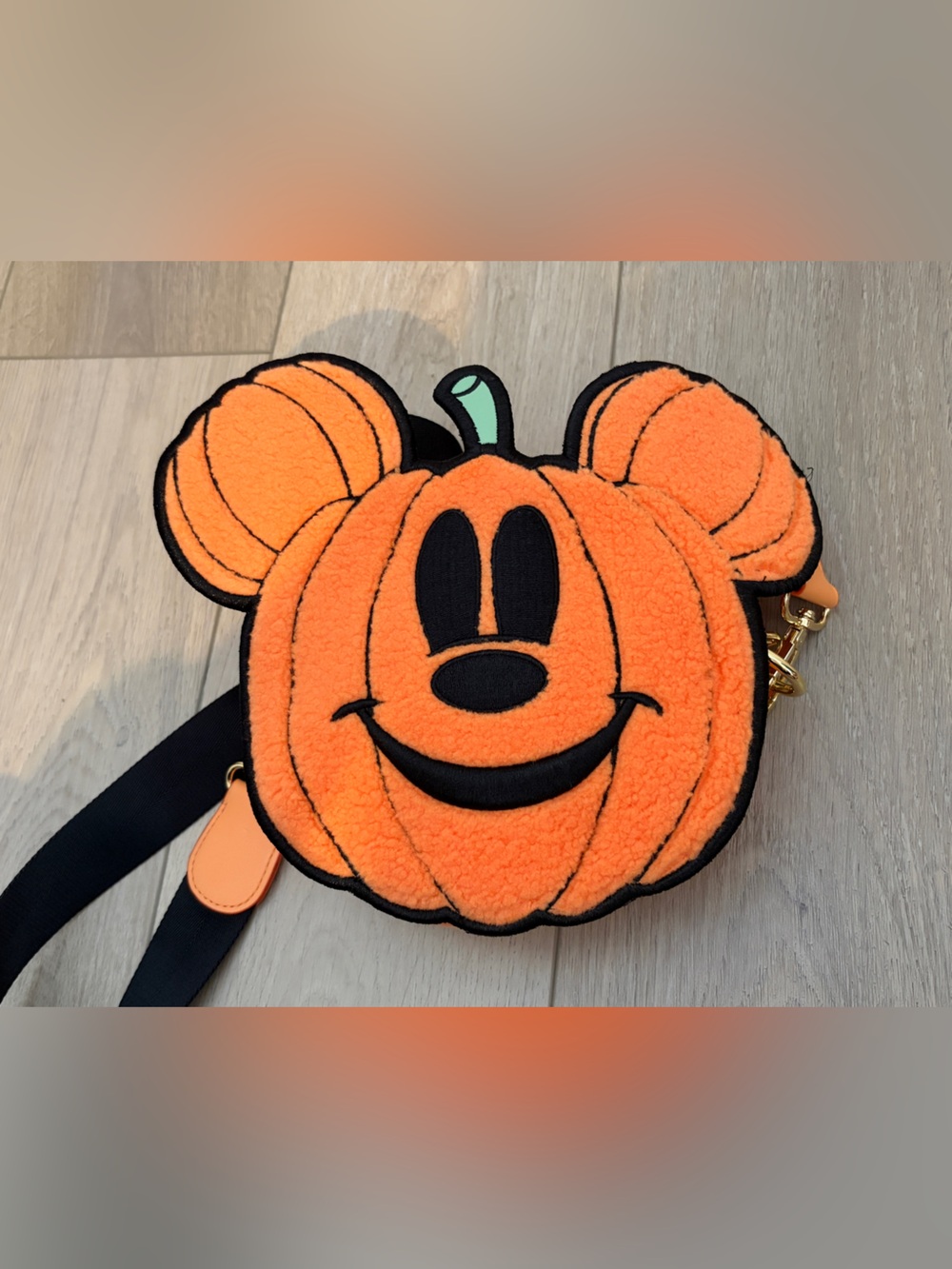 Stoney Clover Lane Mickey Mouse Pumpkin Crossbody Bag - Say Boo! - Picture 11 of 11